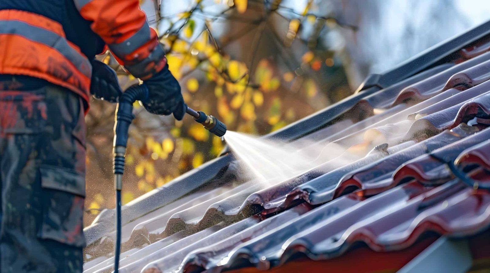 Démoussage et nettoyage de toiture à Lens